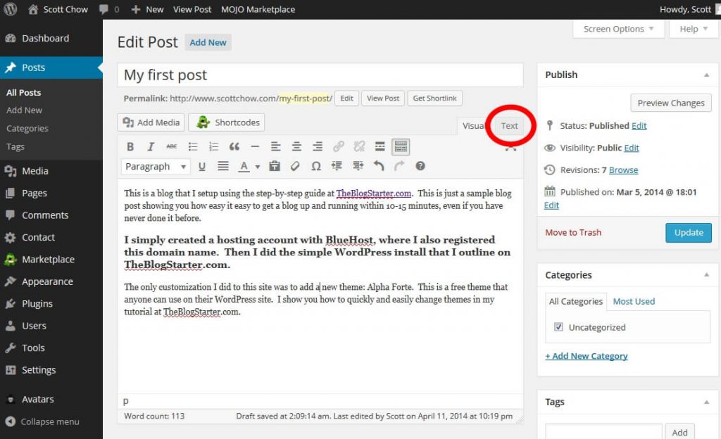 How to Change Your Text Size and Color in WordPress - The Blog Starter
