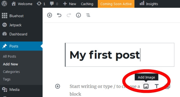Once you have finished your post just click the “Publish” button on the top right side of the screen