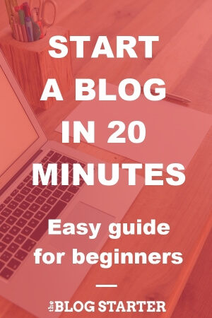 How to start a blog for beginners 